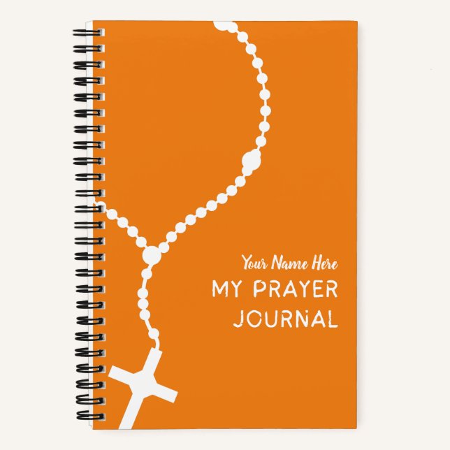 Rosary Prayer Journal Katholic Spirituosenbuch Notizbuch (Vorderseite)