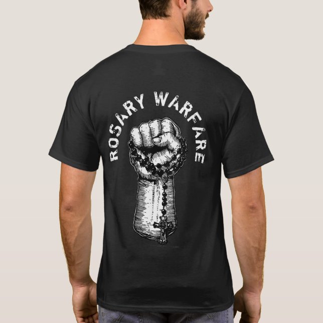 Rosary Warfare T-Shirt (Rückseite)