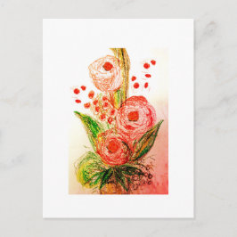 Rosas Postkarte