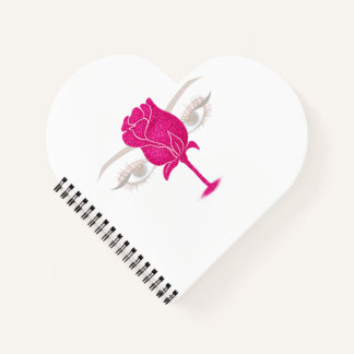 rosas woman art notizbuch