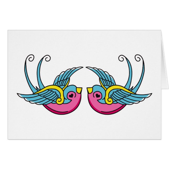 Rosaschwalben (Vorderseite (Horizontal))