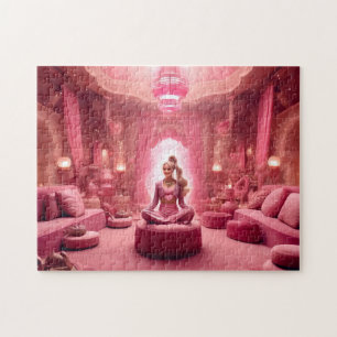 Röschenschloss der rosa Fee Meditation Puzzle