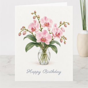 Roscher Orchideen Geburtstag Karte