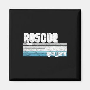 Roscoe New York Ny Retro Urlaub Skiurlaub Wandern Magnet