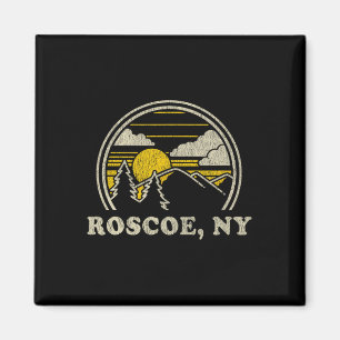 Roscoe New York Ny T-Shirt Vintage Wandern Berg Magnet