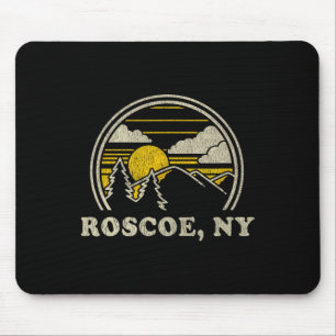 Roscoe New York Ny T-Shirt Vintage Wandern Berg Mousepad