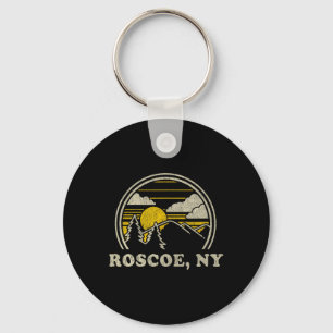 Roscoe New York Ny T-Shirt Vintage Wandern Berg Schlüsselanhänger