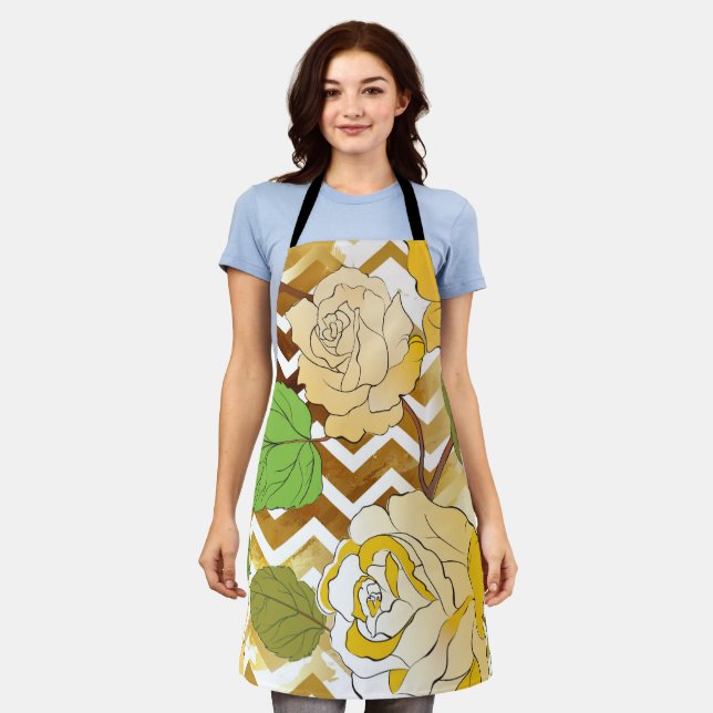 Rose 10 schürze (Getragen)