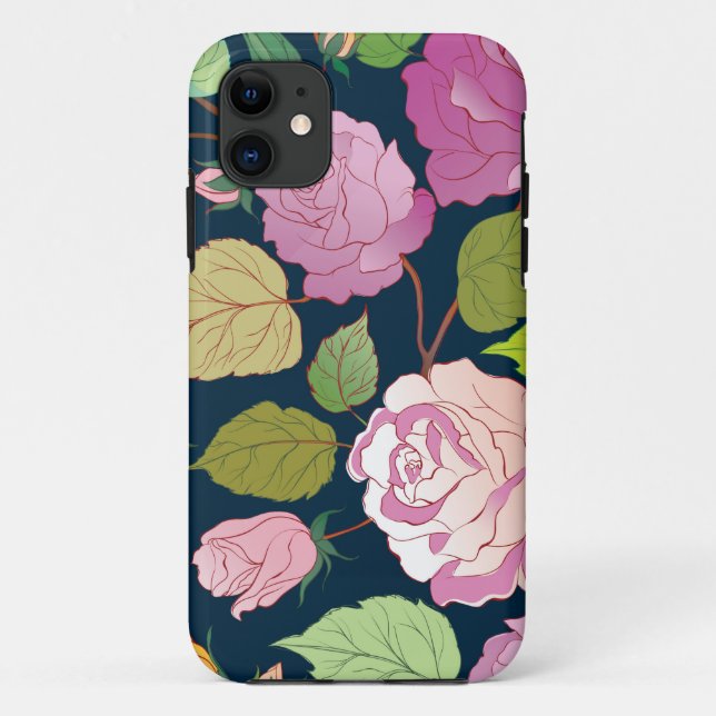 Rose 16 Case-Mate iPhone hülle (Rückseite)