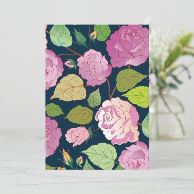 Rose 16 dankeskarte (Stehend Vorderseite)