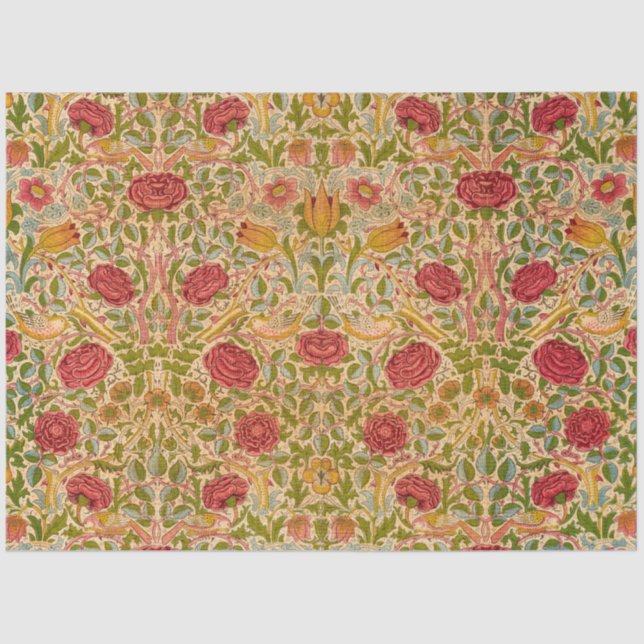 Rose, 1883 von William Morris Seidenpapier (Vorderseite)