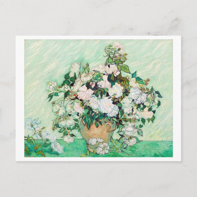 "ROSE" 1890 VON VINCENT VAN GOGH POSTCARD POSTKARTE (Vorderseite)