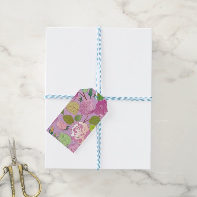 Rose 18 geschenkanhänger (Mit Garn)