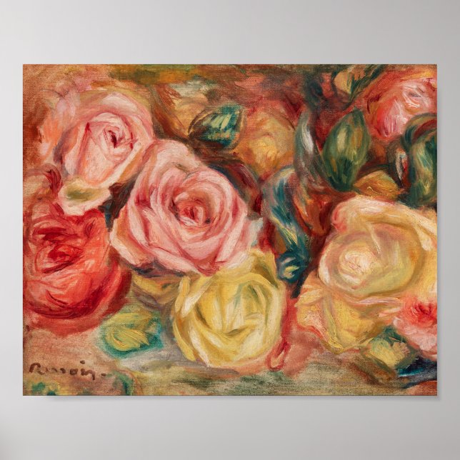 Rose (1912) von Pierre-Auguste Renoir Art Poster (Vorne)