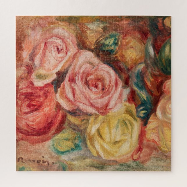 Rose (1912) von Pierre-Auguste Renoir Art Puzzle (Vertikal)