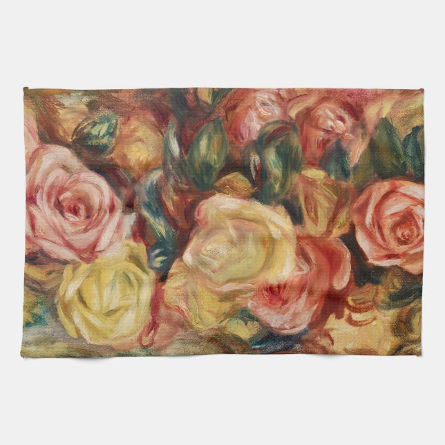 Rose (1912) von Pierre-Auguste Renoir Geschirrtuch (Horizontal)
