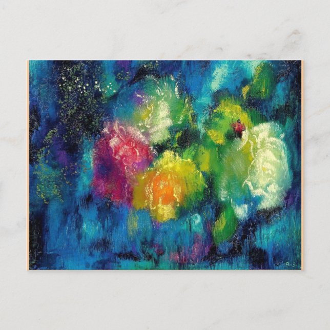 Rose, 1929 Kunstmalerei Postkarte (Vorderseite)