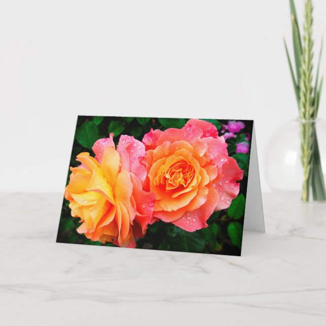Rose 1 Blankokarte Karte (Vorderseite)