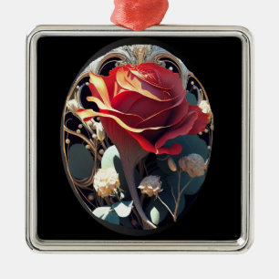 ROSE #1 ORNAMENT AUS METALL