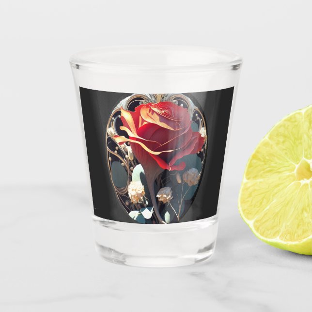 ROSE #1 SCHNAPSGLAS (Vorderseite)