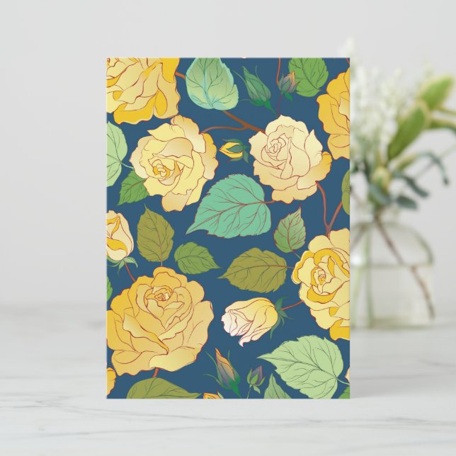 ROSE 2 DANKESKARTE (Stehend Vorderseite)