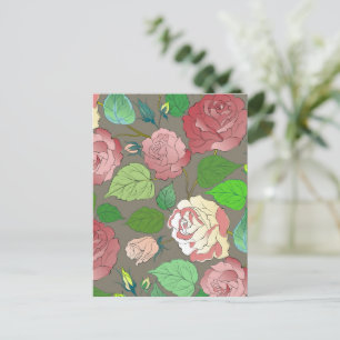 Rose 30 feiertagspostkarte