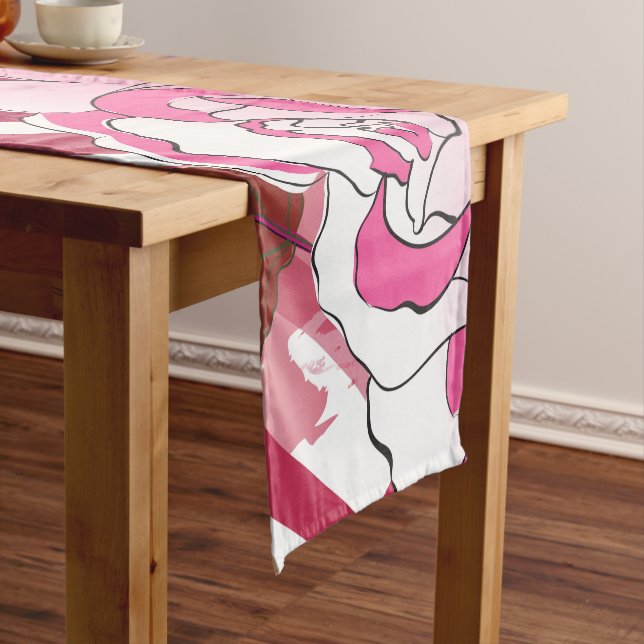 Rose 33 kurzer tischläufer (Beispiel)