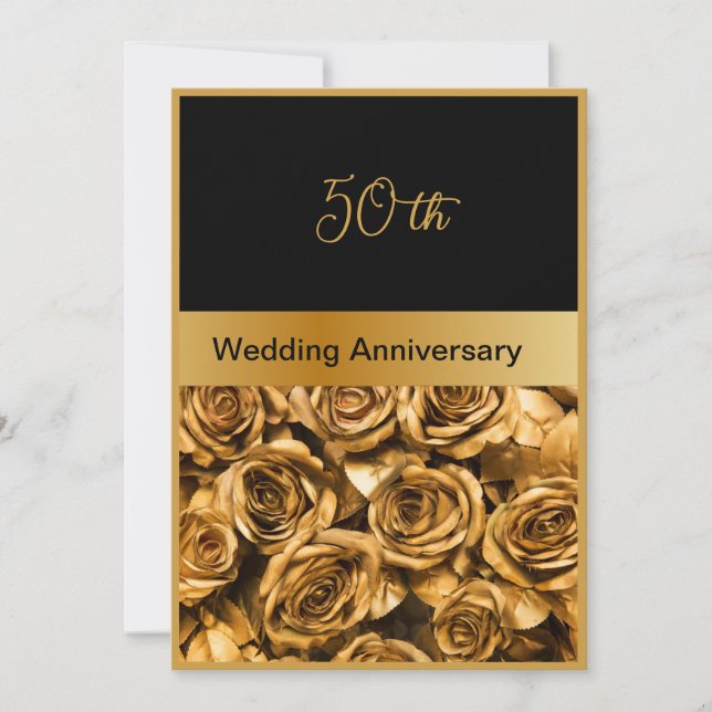 Rose 50. Hochzeitstag (Vorderseite)
