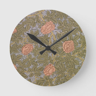 'Rose - 93' wallpaper design Runde Wanduhr