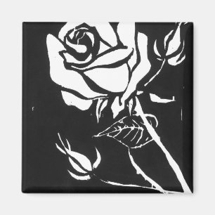 "Rose Alba" Magnet