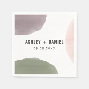 Rose, Alter & Trauben Moderne Zirkel Hochzeit Serviette