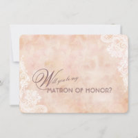 Rose Altes Papier Hochzeitsmatron der Ehre