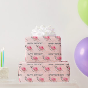 Rose am Geburtstag Geschenkpapier