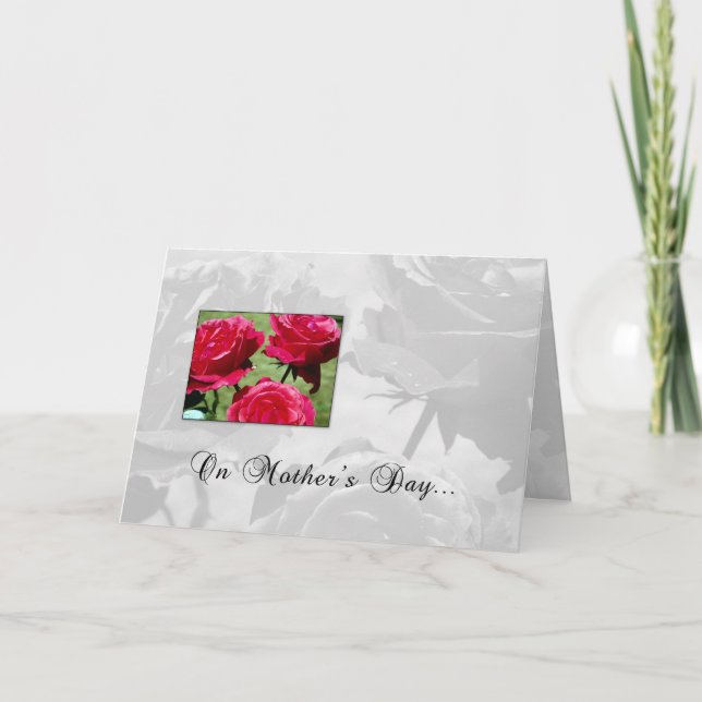 Rose am Muttertag Karte (Vorderseite)