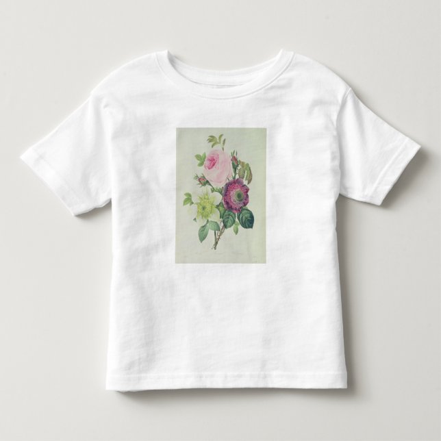 Rose, Anemone und Clematide Kleinkind T-shirt (Vorderseite)