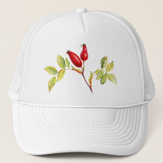 Rose angesagter Kunsthut Truckerkappe (Vorderseite)