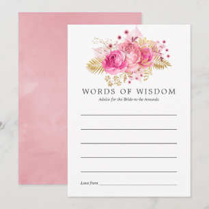 Rose Aquarell Brautparty Beratung Einladung