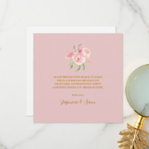 ROSE Aquarell Dankeskarte