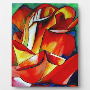 Rose Aquarellkunst Fotoplatte