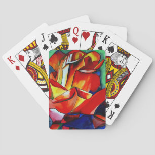 Rose Aquarellkunst Spielkarten