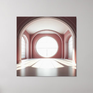 Rose Arch Window Hall Leinwanddruck