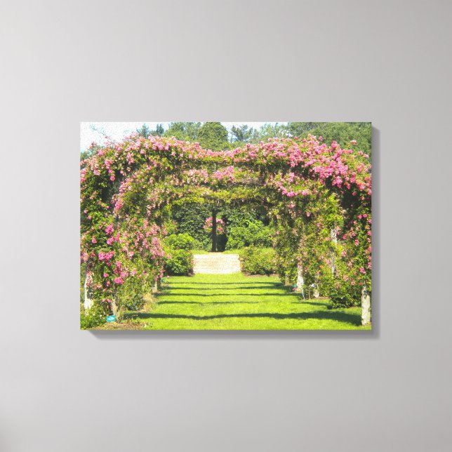 Rose Arch Wrapped Canvas Prints Leinwanddruck (Vorderseite)