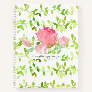 Rose Aromatherapie Rezept Essenzielle Öle Notizbuch