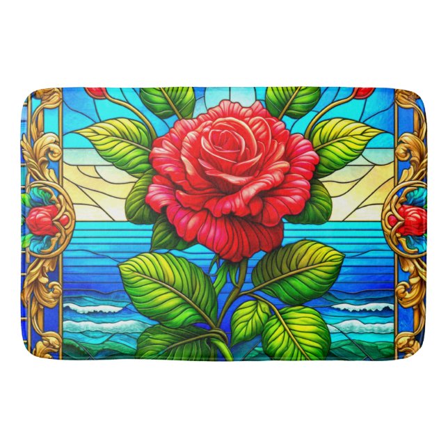 Rose Art Badematte (Vorderseite)