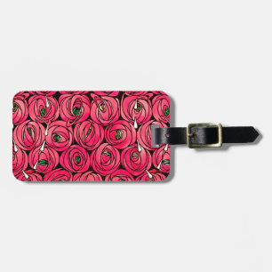 Rose Art Nouveau Rennie Macintosh Grafik Gepäckanhänger