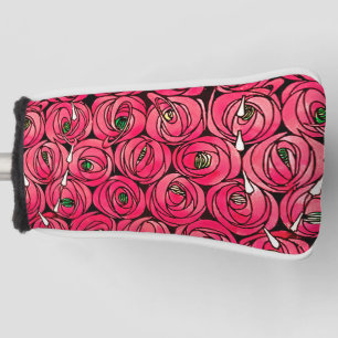 Rose Art Nouveau Rennie Macintosh Grafik Golf Headcover