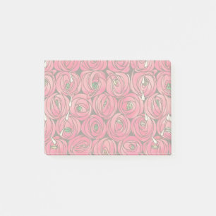 Rose Art Nouveau Rennie Macintosh Grafik Post-it Klebezettel