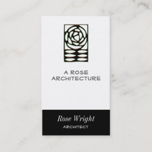 Rose Arts & Crafts Ornament Visitenkarte