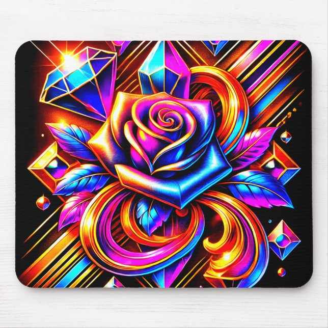 Rose Artwork Mousepad (Vorne)