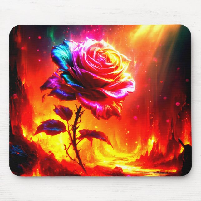 Rose Artwork Mousepad (Vorne)